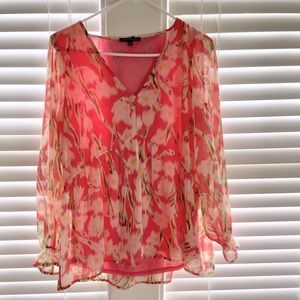 Floral long sleeve blouse size small